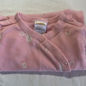 Gymboree - Pink Baby Footie sleeper One Piece